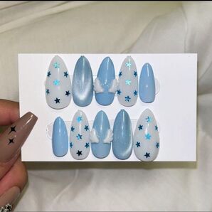 ネイルチップ ウィッシュコア ドット柄 シズニルック y2k 平成女児 ミディアム マグネット