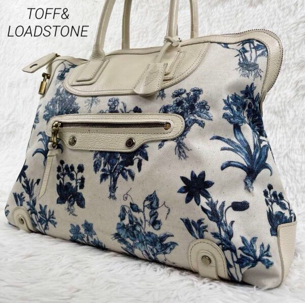 TOFF&LOADSTONE 花柄 ハンドバッグ 南京錠 鍵付き トートバッグ 肩掛け トフアンドロードストーン