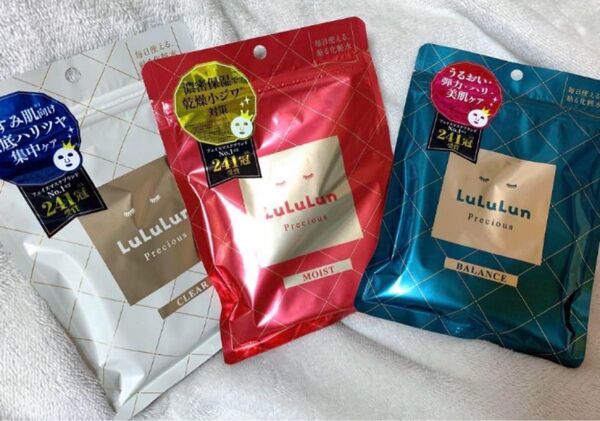 LuLuLun precious プレシャス パック 7枚× 3種セット ルルルン シートマスク