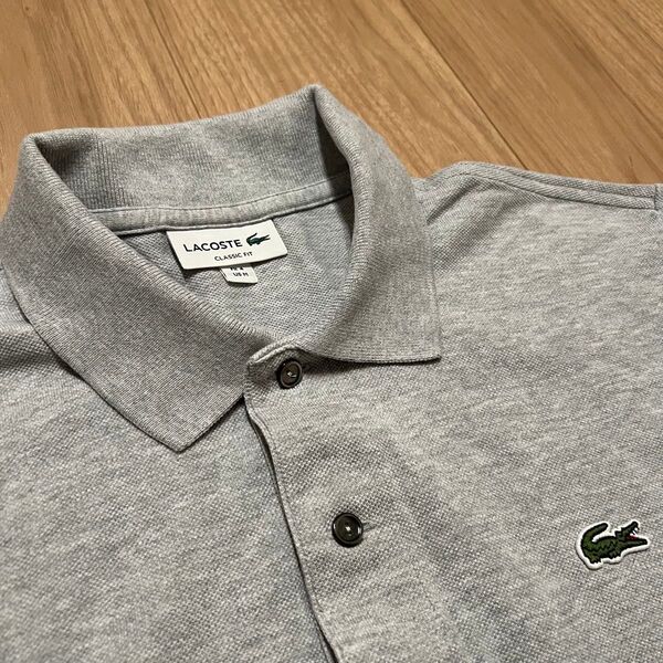 LACOSTE ラコステ L1264 ポロシャツ グレー 4 日本製 半袖ポロシャツ