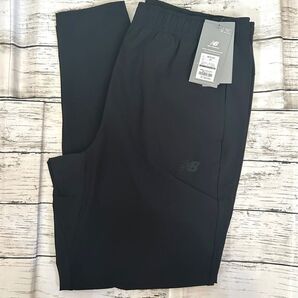 新品未使用【new balance】パンツ 黒 テーパードパンツ ニューバランス L スポーツ ウエストゴム ブラック