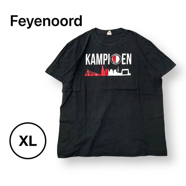 GILDAN ギルダン フェイエノールト 2016-2017シーズン 優勝記念Tシャツ サッカー XL 半袖Tシャツ 大きめサイズ