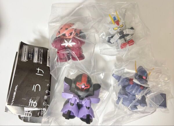 【全4種セット】シャア専用ズゴック ドム バクゥ ストライクガンダム まちぼうけ 機動戦士ガンダムの場合2 待ちぼうけ ガシャポン