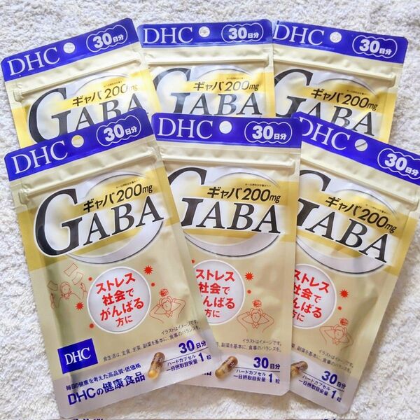 ★◎6袋【6/29〜】30日分 ギャバ(GABA) DHC