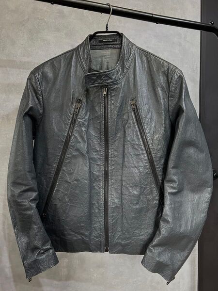 14ss Maison Martin Margiela八の字レザー 48 レザージャケット