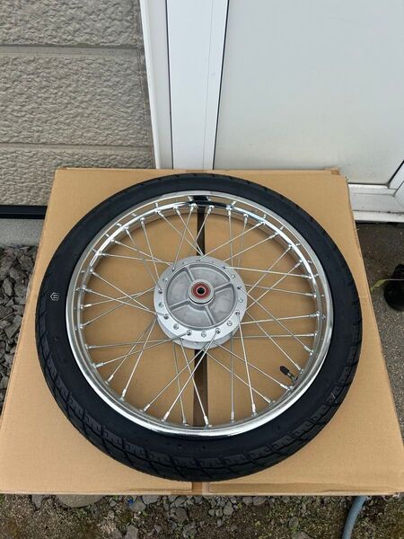 美品!!スーパーカブJA44 前後タイヤ、ホイールセット