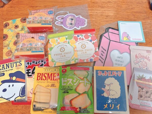 タイムセール☆メモ マステ ラッピングバッグ 文具用品セット ☆ロールシール アメキャラ