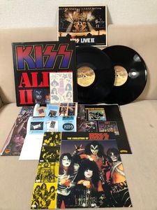 【即決】KISS ALIVE2 レアシール付き！　ALIVEⅡ　美品 通販用カード、ブックレット、アイロンプリント付き！　盤・レア・ジャケ：良好