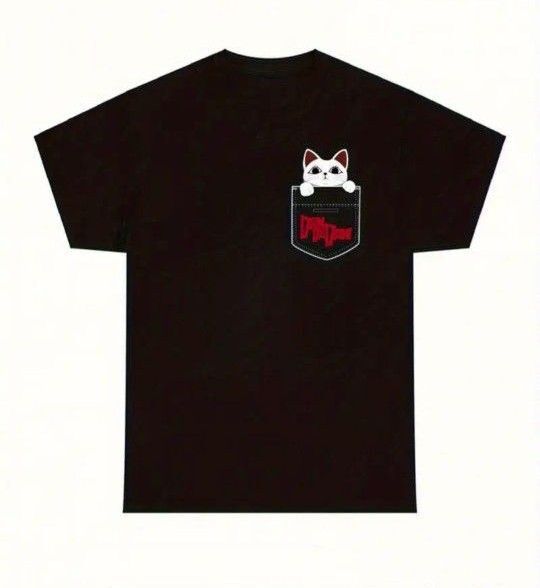 ダンダダン、ターボババア、アニメ漫画好き必見!猫!Tシャツ新品未使用XLサイズ!オシャレ! Tシャツ 黒 半袖Tシャツ
