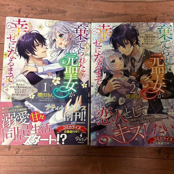 棄てられた元聖女が幸せになるまで 呪われた元天才魔術師様との同居生活は甘甘すぎて身が持ちません!! 2巻セット