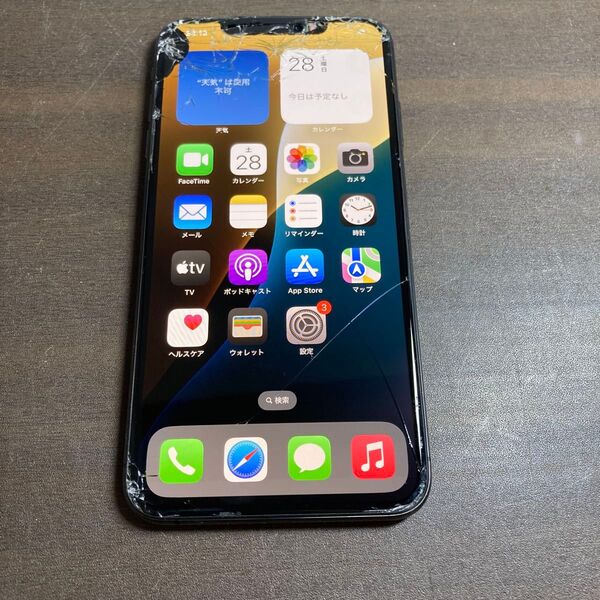 54867 iPhone XS MAX 64GB ブラック SIMフリー ジャンク品 ※本体のみ