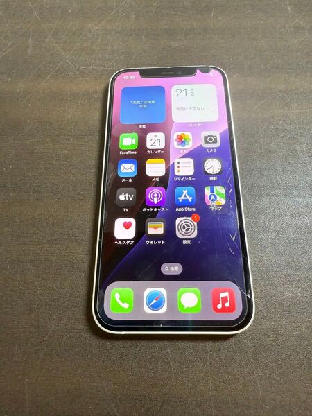73537 iPhone12 64G ホワイト SIMフリージャンク