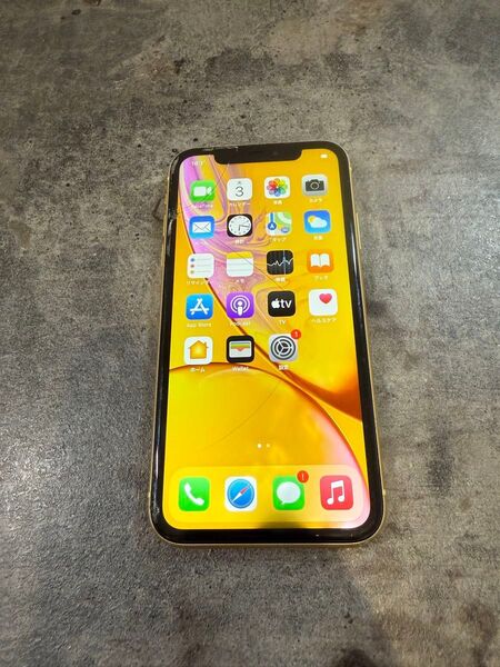 64130 iPhoneXR 256G イエロー SIMフリー ジャンク