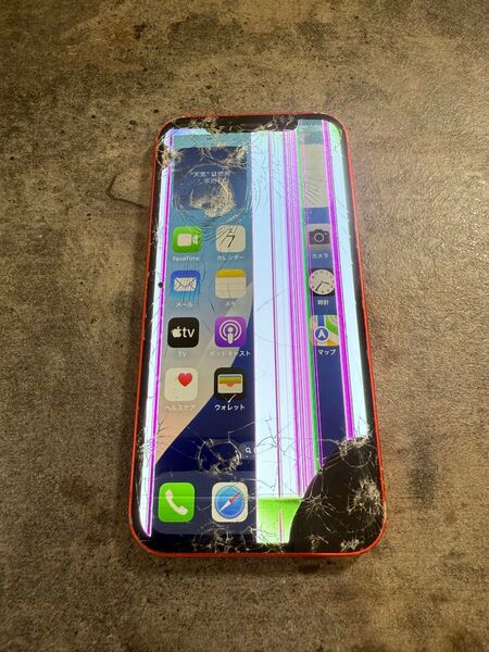 91827 iPhone12 64GB レッド SIMフリー ジャンク