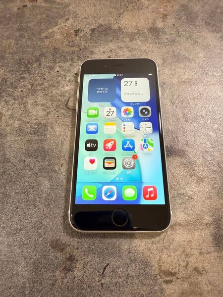 57978 iPhone SE2 64GB ホワイト SIMフリー 中古品