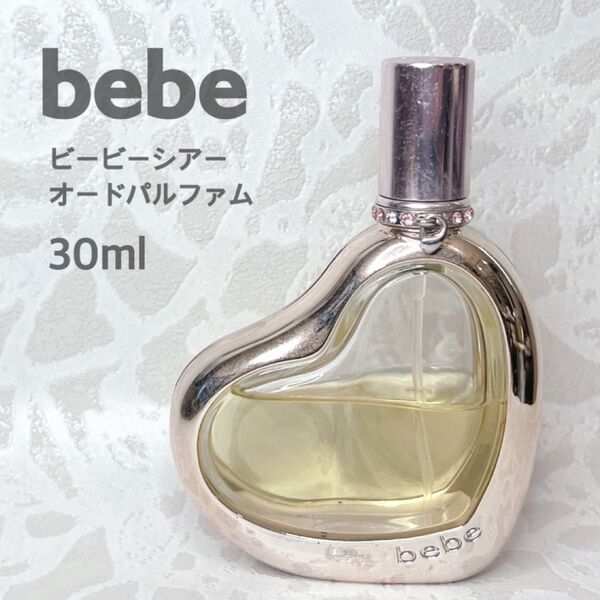 廃盤 bebe sheer ビービー シアー オーデパルファム 香水 30ml ハート型ボトル
