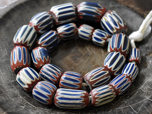 *. hoe . tonbodama *ANTIQUEvene Cheer 7 layer sheb long middle large sphere one ream antique beads [2006][ free shipping ][CB20001]