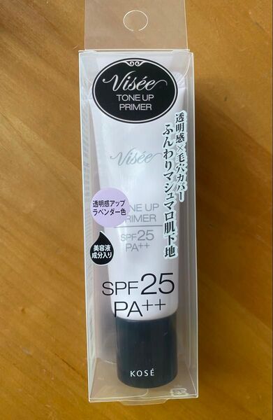 【新品】Visee トーンアッププライマー SPF25 PA++ 30g透明感を与え、毛穴をカバーする化粧下地。