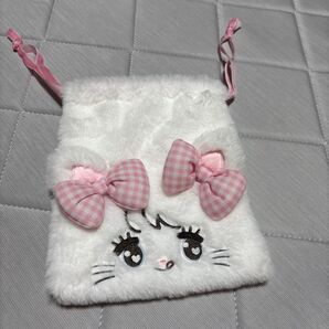 【新品】ミッコ mikko illustrations もふもふ巾着 ムース