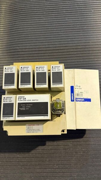 【2台セット】OMRON 液面リレーユニット 61F-G4 フロートレスレベルスイッチ