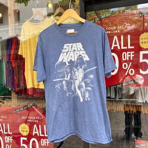 00's スターウォーズ Tシャツ ブルー LGサイズ 古着