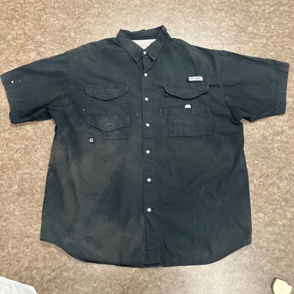 Columbia PFG フィッシングシャツ ブラック XL US古着