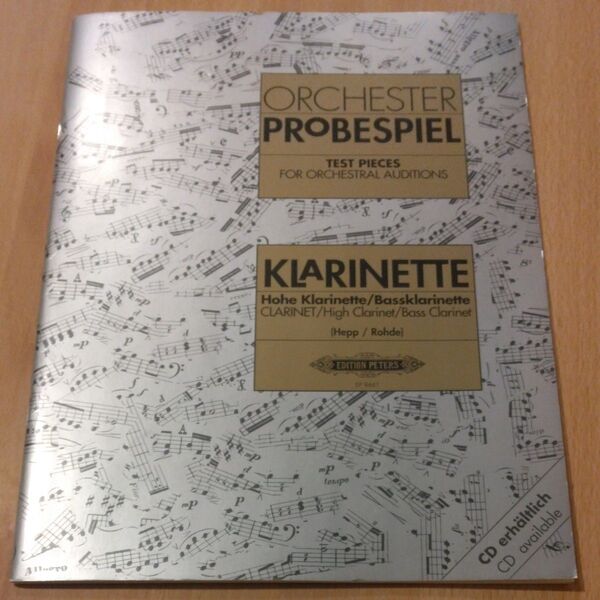ORCHESTER PROBESPIEL KLARINETTE 楽譜 クラリネット オーケストラスタディ集