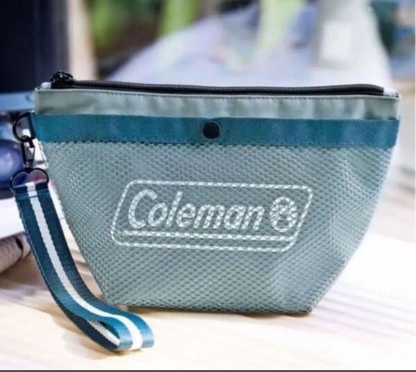 新品 Coleman 撥水 ポーチ 着脱可能持ち手付き コールマン