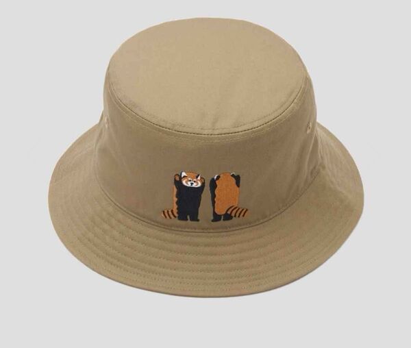graniph グラニフ 新品 イカク 帽子 ハット レッサーパンダ あらいぐま キャップ