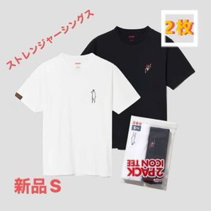 グラニフ graniph ストレンジャーシングス 表と裏|2パックアイコンTシャツ 半袖 2枚