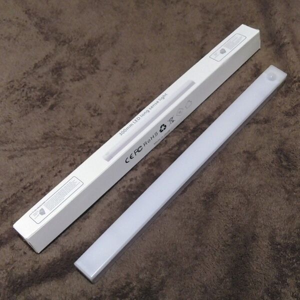LEDライト 5本セット 30cm LED long sens light USB-C充電 アンバー 室内 人感センサー