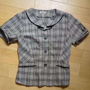 FORK 夏制服 半袖 オフィス 9号 チェック