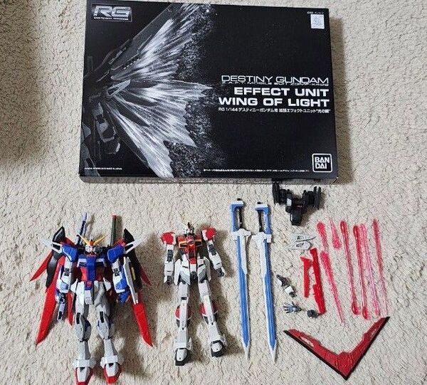 RGデスティニーガンダム RGソードインパルス 光の翼 ガンプラ バンダイ