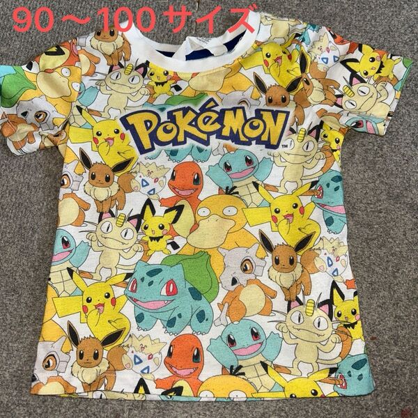 ポケモン総柄Tシャツ90〜100