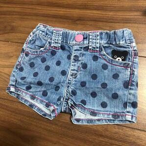 ミキハウス Mikihouse ダブルB DOUBLE.B ダブルビー ダブルビ ショートパンツ デニム デニムショートパンツ