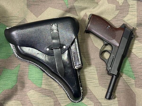 第二次世界大戦 ドイツ軍 ワルサーP38用ホルスター(黒色)レプリカ 将校 国防軍 陸軍 SS 武装親衛隊 降下猟兵 ナチス