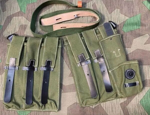 第二次世界大戦 ドイツ軍MP40サブマシンガン用マガジンポーチ(レプリカ)サバゲー SS 武装親衛隊 国防軍 陸軍 ナチス
