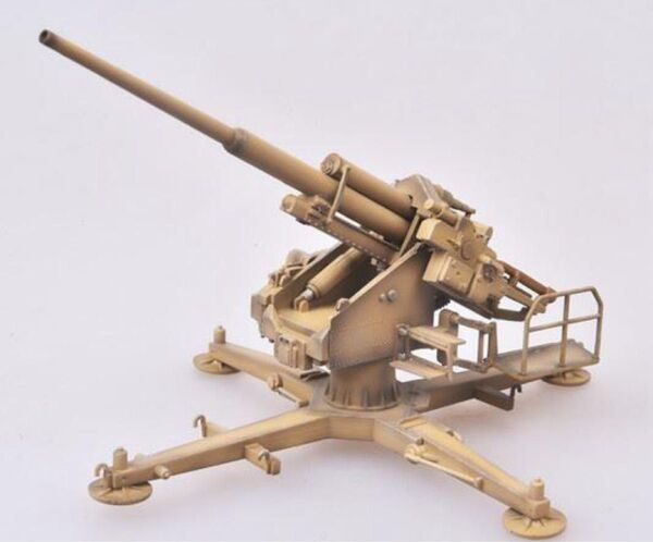 第二次世界大戦 ドイツ軍 128mm FlaK40 高射砲 1/72スケール 完成品模型 モデルコレクト製