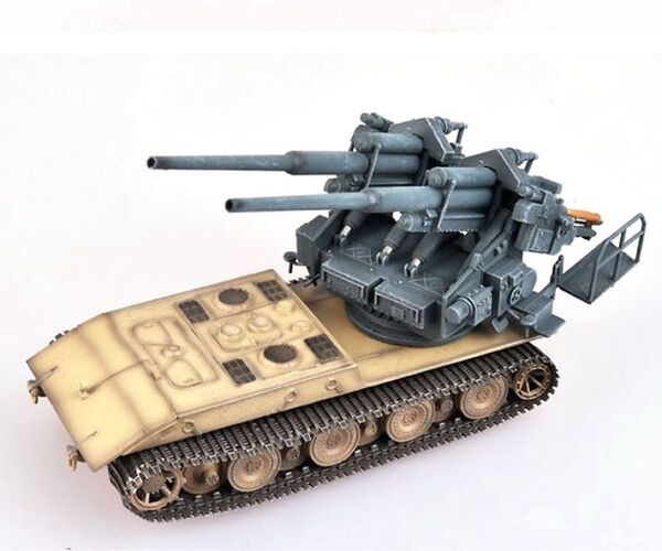 第二次世界大戦 ドイツ軍 E-100自走砲 128mm FlaK40 連装高射砲 1/72スケール 完成品模型 モデルコレクト製