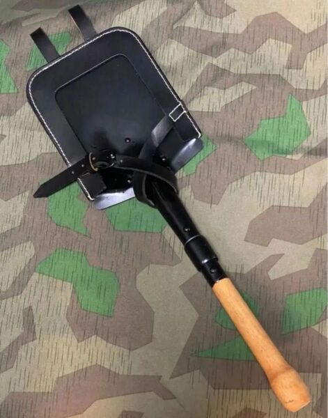 第二次世界大戦 ドイツ軍兵士装備 スコップ&吊りカバー セット(レプリカ)サバゲー 陸軍 国防軍 SS 武装親衛隊 親衛隊 ナチス