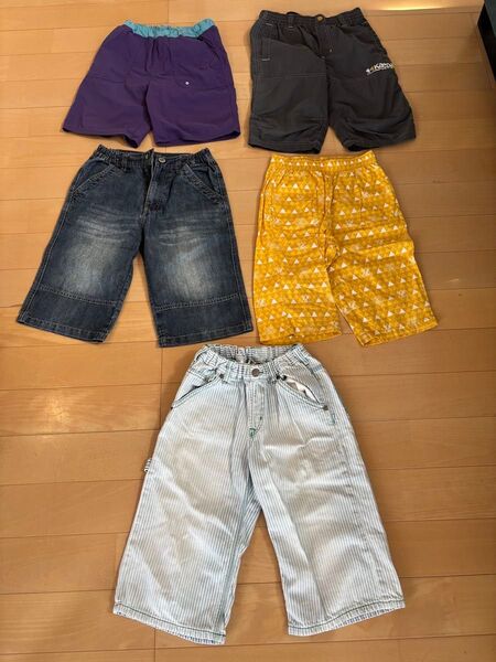 5枚 まとめ売り 140 男の子 半ズボン MPS ユニクロ foキッズ ショートパンツ ハーフパンツ キッズ