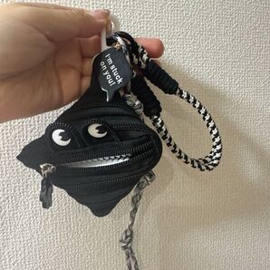 モンスタージップポーチ付きじゃらじゃらキーホルダーハンドストラップ