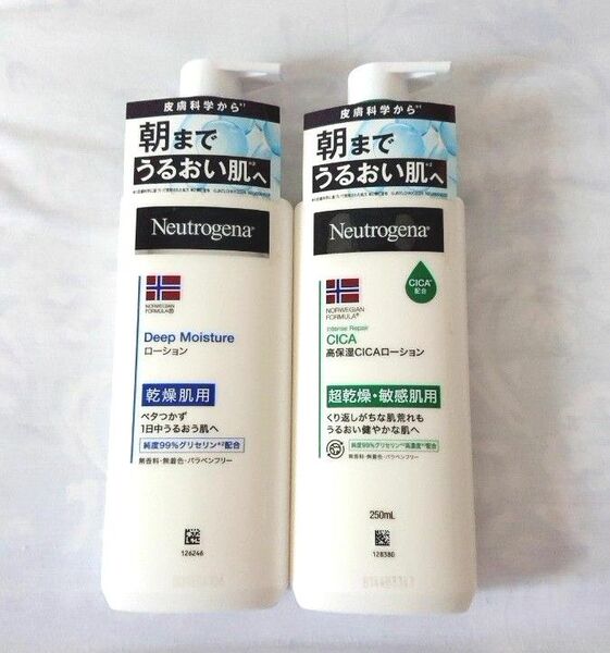 ニュートロジーナ ボディミルク ディープモイスチャー ボディエマルジョン cica シカ 250ml 乾燥肌 敏感肌