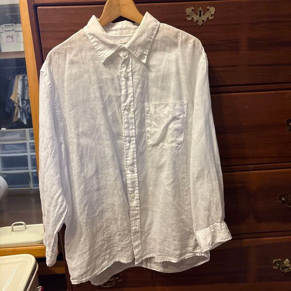 無印良品 リネンシャツ 七部袖