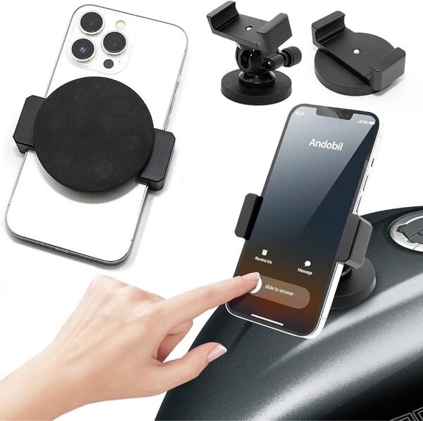 スマホホルダー バイク自転車 超強力 360度回転 携帯ホルダー 振動吸収