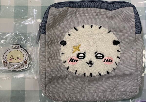 ちいかわ もこもこポーチ ラッコガチャ カプセル くら寿司 びっくらポン マグネットシート