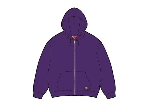 Supreme Hooded Zip Up Thermal "Purple"