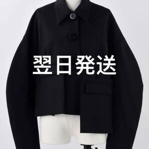 ENFOLD SOUTIEN-COLLAR SHORT-JACKET
