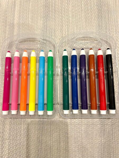 新品未使用 ケース入り 水性ペン 12色