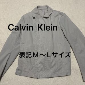 美品 Calvin Klein カルバンクライン ダブルライダースジャケット 大きいサイズ スタイリッシュ 表記M〜Lサイズ